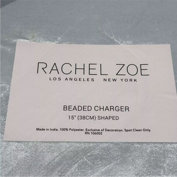 Rachel Zoe Beaded Easter bunny Charger NEW - Picture 3 of 5